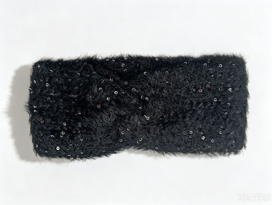 Unisex Knitted Headband in Black Color