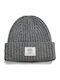 Beanie Men's Beanie with Rib Knit in Grey Colour