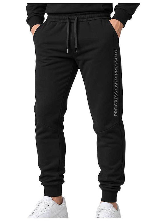 Progress Herren-Sweatpants mit Gummizug Schwarz