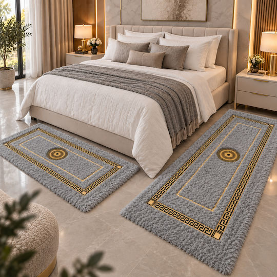 My Home Luxury Set Shaggy Covoare Pentru Dormitor Gri 3 Bucăți My Home Luxury Set Shaggy Covoare Pentru Dormitor Gri 3 Bucăți