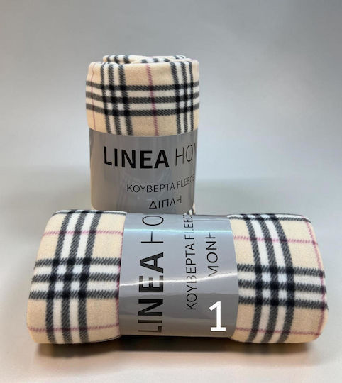 Linea Home Pătură Polar Fleece Simplă 150x200 cm Bej