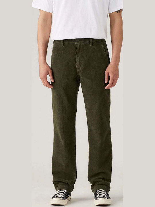 Мъжки панталон Chino Relaxed Fit Зелен