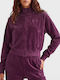 Women's Purple Sweatshirt Jacket