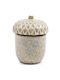 Decorative Acorn 014.or6656 Diameter 8.5x11cm Ecru Ceramic