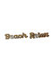 Διακοσμητικό Επιτραπέζιο Beach Relax 014.ss1156 23x7x2,5/21x8x2,5cm Brown Ξύλο Αλουμίνιο