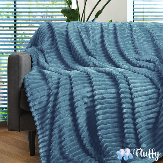 Cosy Life Extra Plus Line Одеяло Велюр Единично 160x220см Светлосин