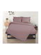Flamingo Cearceaf De Pat Super Dublu Cu Elastic 160x200cm Violet