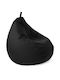 Pouf Birne Wasserdicht Mousa Schwarz A2MUSblack