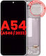 Oled Assembly Frame Samsung Galaxy A54 5g A546 2023 Us & International Version Aftermarket Plus White