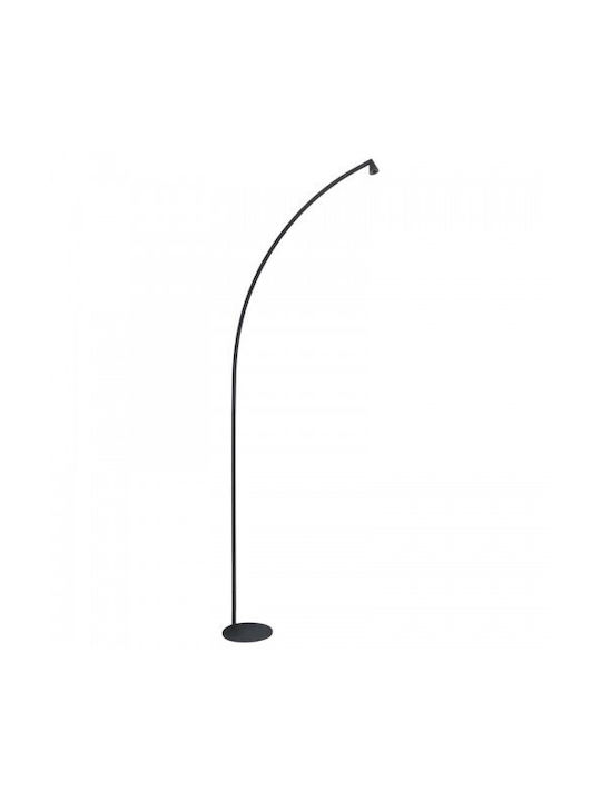 Zambelis Lights LED Φωτιστικό Δαπέδου με Θερμό Λευκό Φως Μαύρο