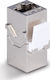 Lindy Μονή Πρίζα Δικτύου RJ45 Τύπου Cat6a σε Ασημί Χρώμα