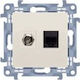 Kontakt-Simon Διπλή Πρίζα Δικτύου RJ45 Τύπου Cat5e σε Μπεζ Χρώμα CASFRJ455.01/41