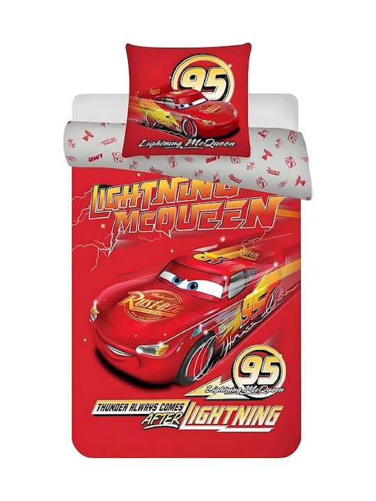 Disney Комплект чаршафи Единично Памучни Cars 1...