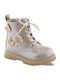 Kinderstiefel aus Lackleder mit Reissverschluss Rosa