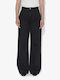 Pantaloni Jeans Pentru Femei High Rise Linie Wide Negru