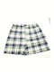 Men's Boxer Yellow Blue Checked