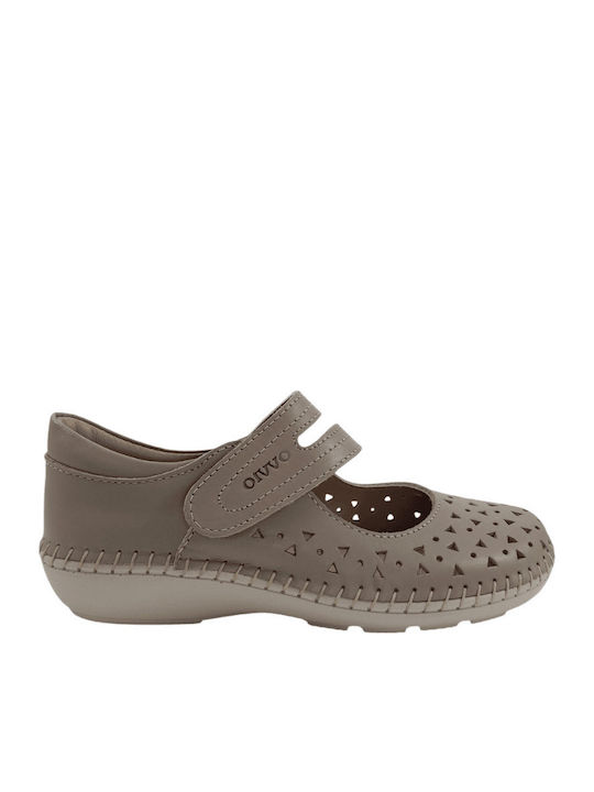 Anatomische Braune Damen-Sommersandalen mit Plateau