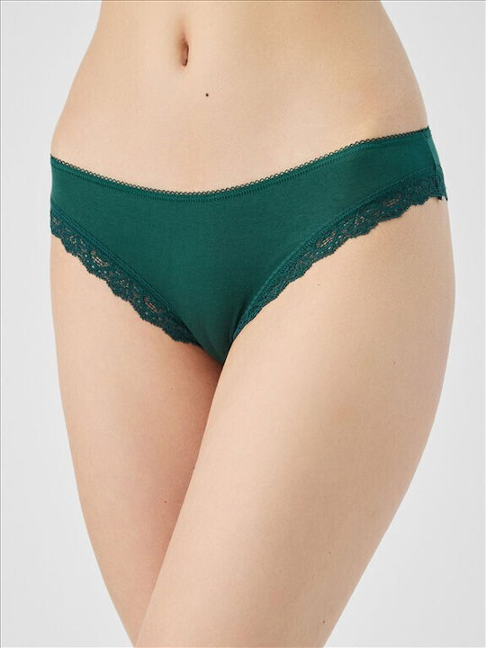 Minerva Fimelle Damen-Slip Grün