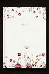 adBook Grace Agendă zilnică B5 2027 17x25cm