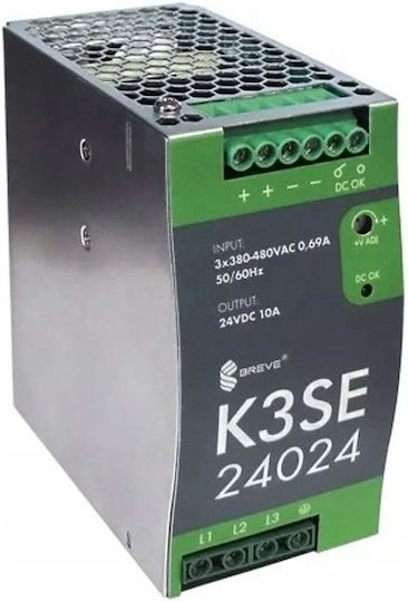 SilentiumPC Захранване за DIN шина с мощност 240W 10A