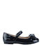 Kids Ballerinas With Hoop & Loop Closure Black