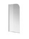Cersanit Feste Seite Badewanne 70x140cm Klarglas Chrom