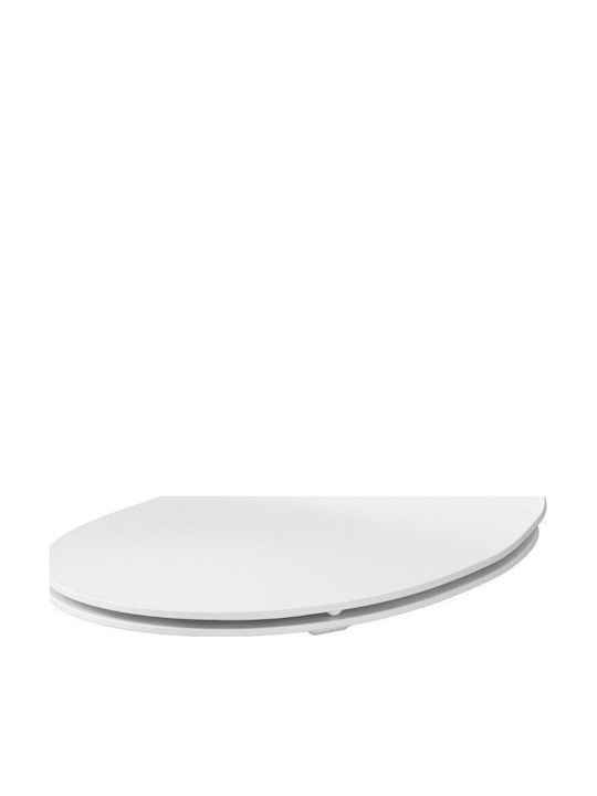 Cersanit Toilet Seat Slim Soft Close Plastic 44.9x35.9cm White
