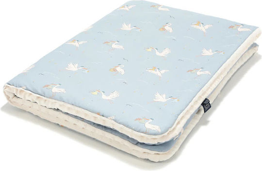 La Millou Nursery Swaddling Blanket Light Blue 110x110cm