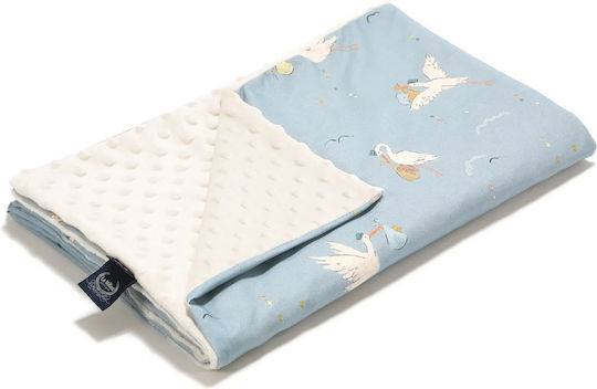 La Millou Nursery Swaddling Blanket Thin Light Blue 80x100cm