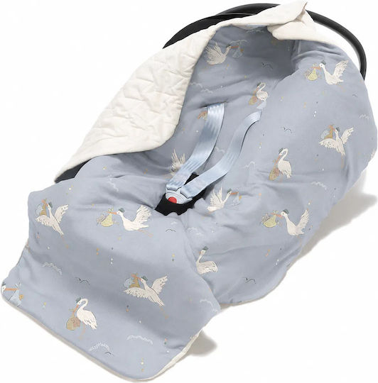 La Millou Nursery Swaddling Blanket Light Blue 102x123cm