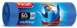 Paclan Multitop Saci De Gunoi 60 L 20 Bucăți
