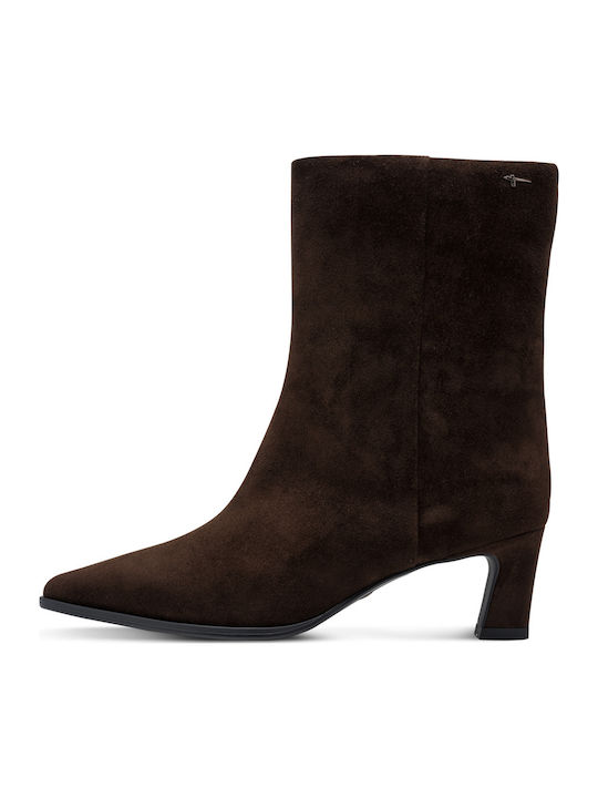 Tamaris Leder Damen Stiefeletten Braun