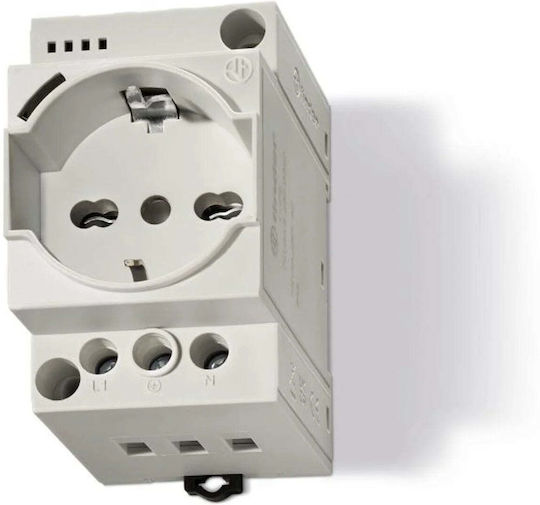 Finder Single Power Socket with Grey Lid