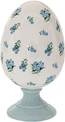 White Light Blue Egg Flowers Base 18cm Decorative