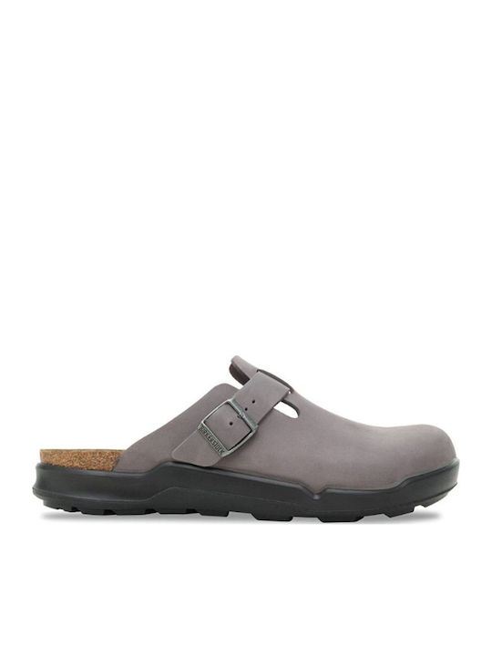 Bir Boston Leder Herren Hausschuhe Blau Anatomisch