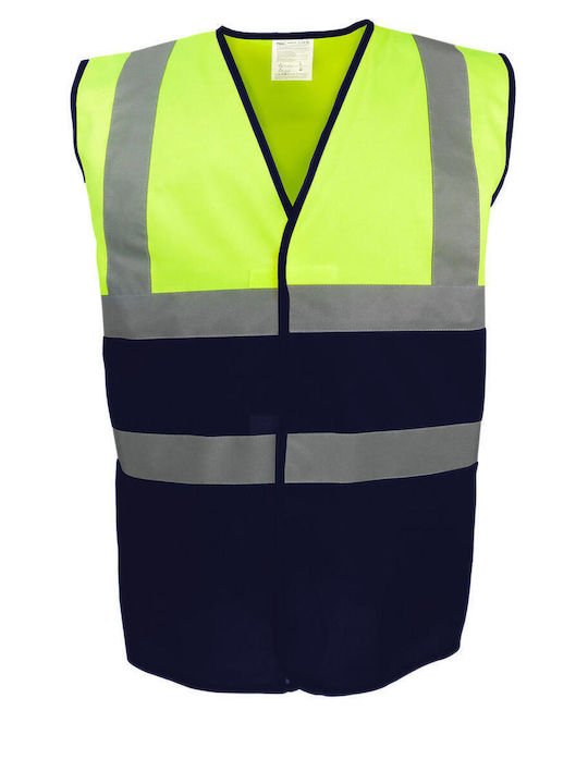 Yoko Hvw122 Yoko Men's Work Vest with Reflectiv...