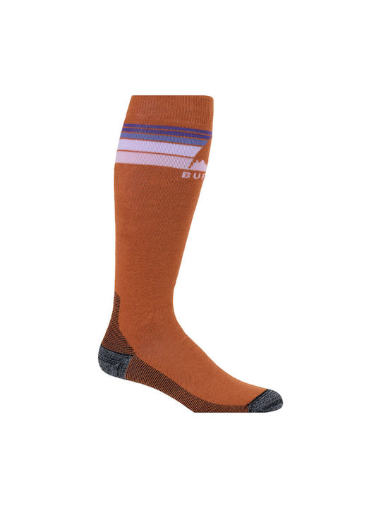 Burton Emblem Ski & Snowboard Socks Brown 1 Pair Burton Emblem Ski & Snowboard Socks Brown 1 Pair