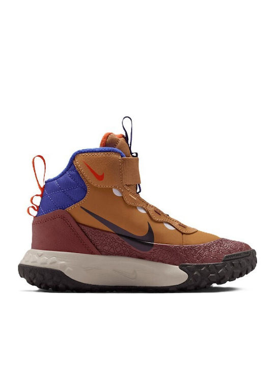 Ghete de drumeție pentru copii Terrascout cu închidere Hoop & Loop Maro