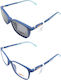 Kinder Brillengestelle mit Rezept Hot Wheels Clip-On Hwcl002 Marineblau Inklusive Sonnenbrille