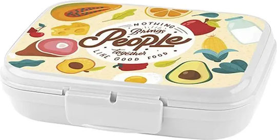 Sidirela Plastic Kids' Food Container 0.6lt White E-3615-1