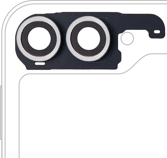 Back Camera Lens Cover Bezel Ring Samsung Galaxy Z Flip 6 5g F741 Premium Silver Shadow