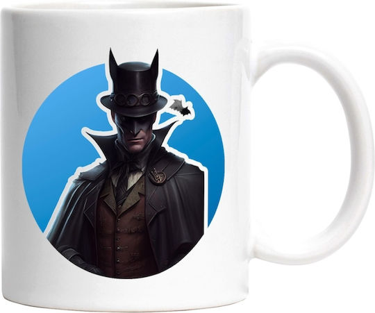 Character, Batman, Victorian, Costume, Mask, Vigilante, Dc Cană Ceramică Albă 330ml (Personalizată)