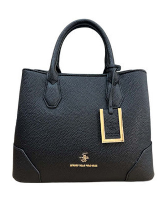 Schwarze Damen-Schultertasche