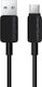 Acefast Кабел USB-C мъжки – USB-A 18 W Черен 1,2 m C26-04