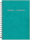 adBook Ημερήσιο Planner B6 2027 Τιρκουάζ Σπιράλ 12x17εκ.