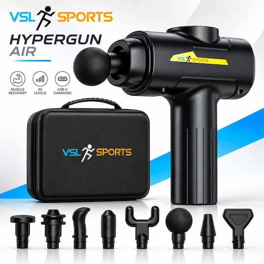 VSL Sports Hypergun Massage Gun for the Neck, Waist, Back, Legs, Body, Hands & Soles, Anti-Cellulite with Vibration