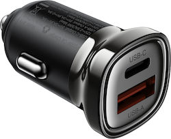 Acefast Φορτιστής Αυτοκινήτου με Θύρες 1xUSB-A 1xType-C Acefast Φορτιστής Αυτοκινήτου με Θύρες 1xUSB-A 1xType-C