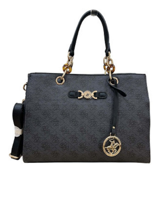 Damenhandtasche / Schultertasche Grau BH-4661b