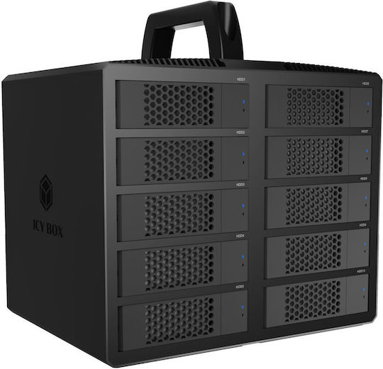 Icy Box External Θήκη για Σκληρό Δίσκο SATA III με σύνδεση Serial Type-C