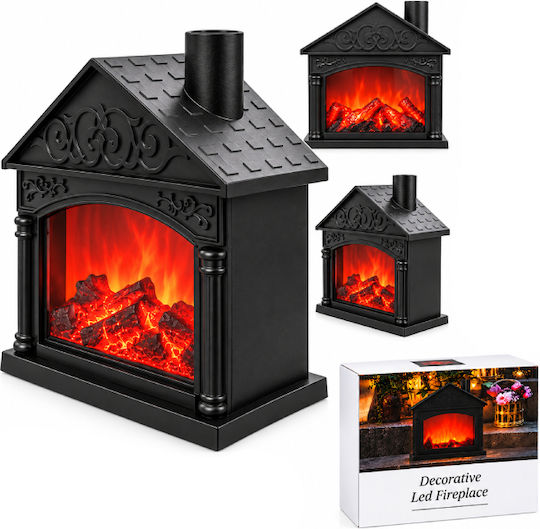 Decorative LED Flame Effect Light Warm White Fireplace